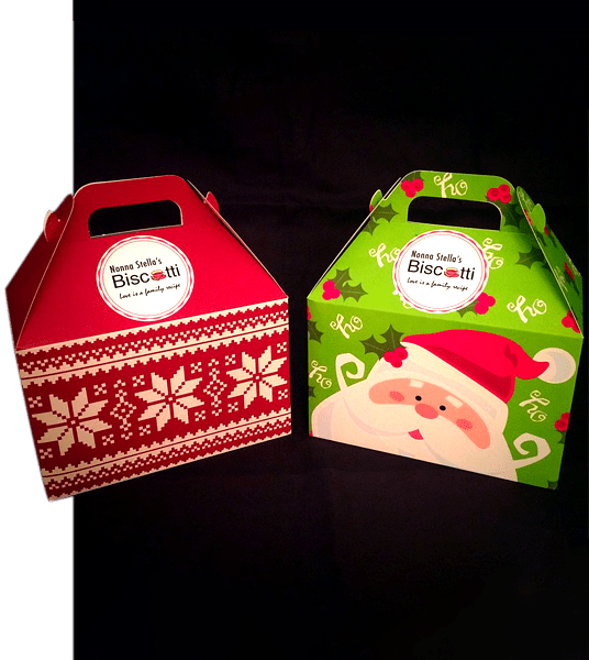 Custom Wholesale Christmas Gable Boxes OXO Packaging