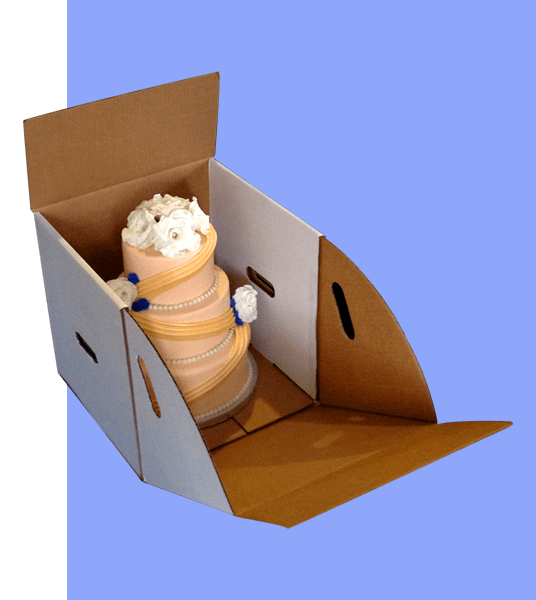 Custom Corrugated Cake Boxes OXO Packaging
