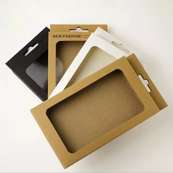 Custom Kraft Window Boxes Wholesale OXO Packaging