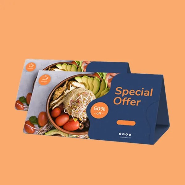 Custom Table Tents Wholesale OXO Packaging