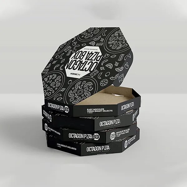 Custom Round Pizza Boxes Wholesale OXO Packaging