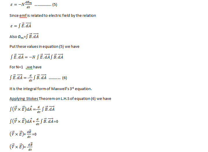 Maxwell's Equations Derivation in Integral and Differential form