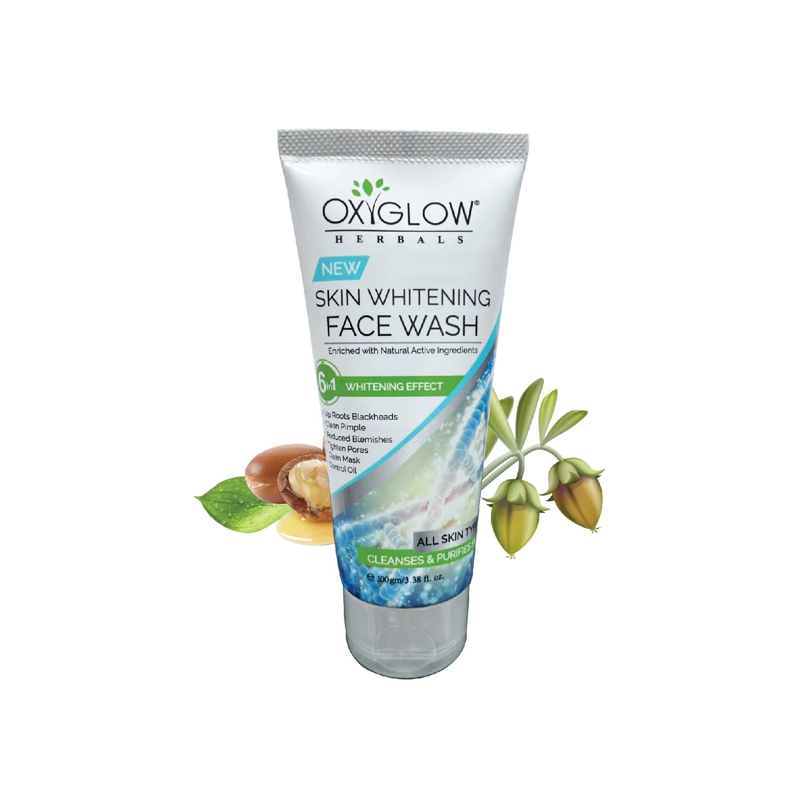 Skin Whitening Face Wash Cleanses & Purifies Skin OxyGlow Cosmetics