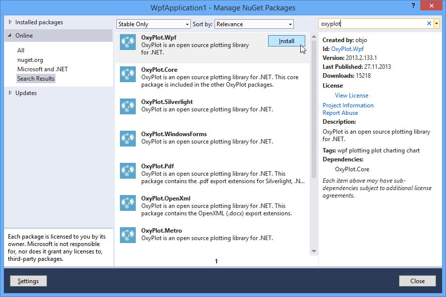 WPF (XAML) — OxyPlot 2015.1 documentation