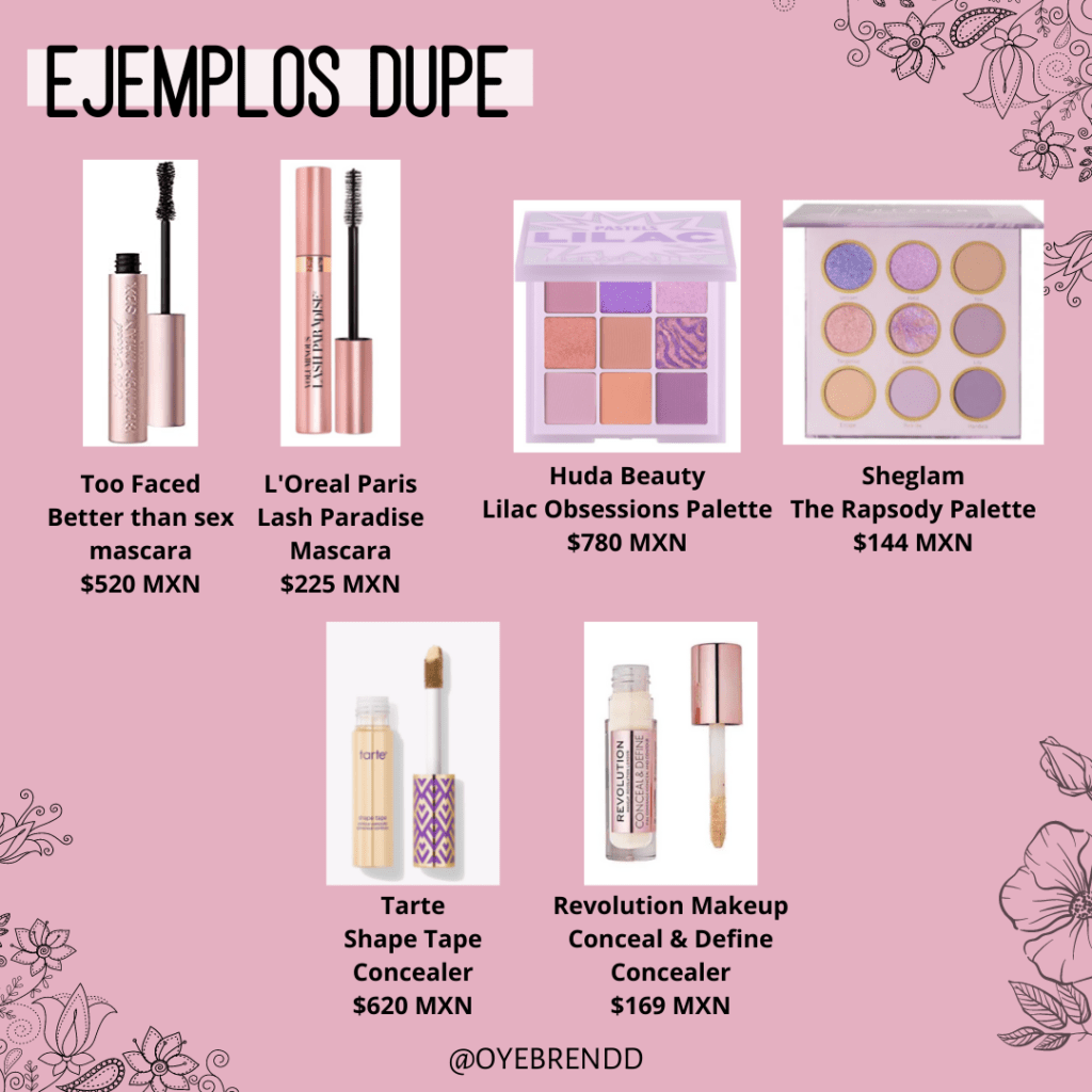 Dupe vs Réplica en los Cosméticos Oye Brendd