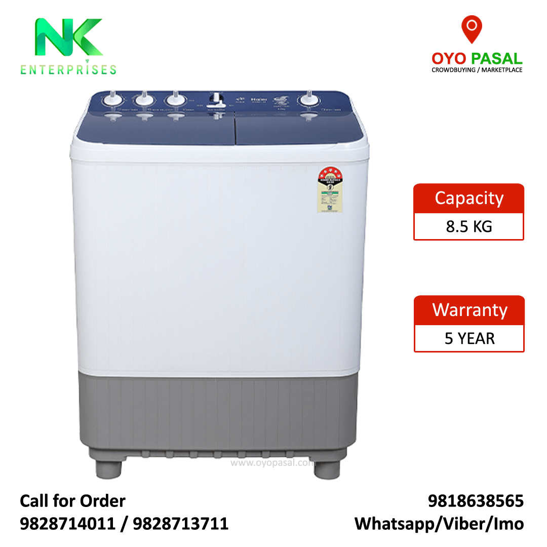 6.2Kg Haier TopLoad WashingMachine (HWM62707E) OYO PASAL