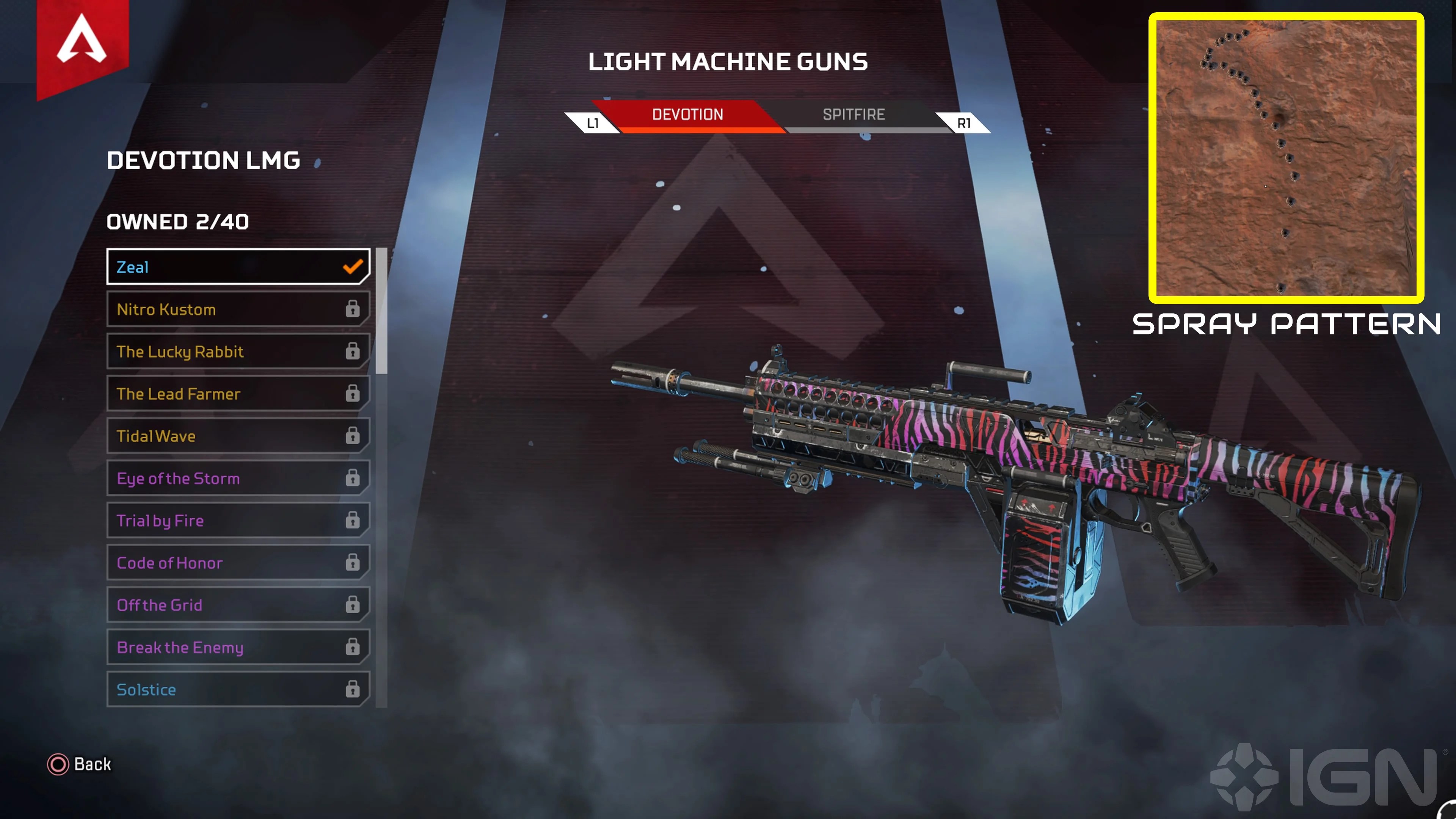 Devotion LMG Apex Legends Wiki Guide IGN