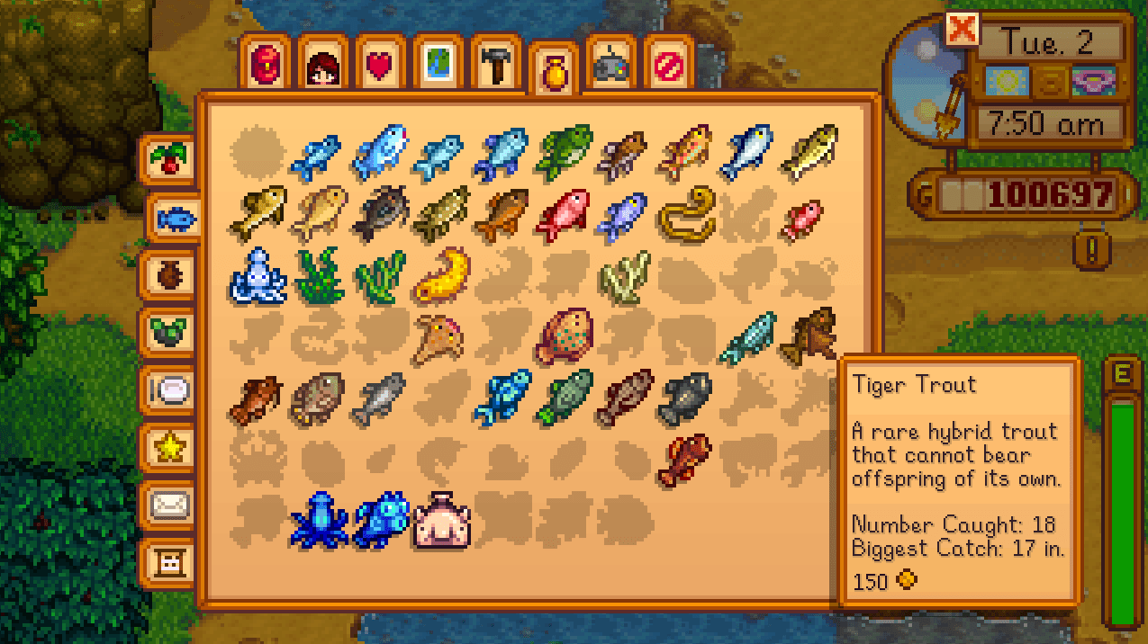 Tiger Trout Stardew Valley Guide IGN
