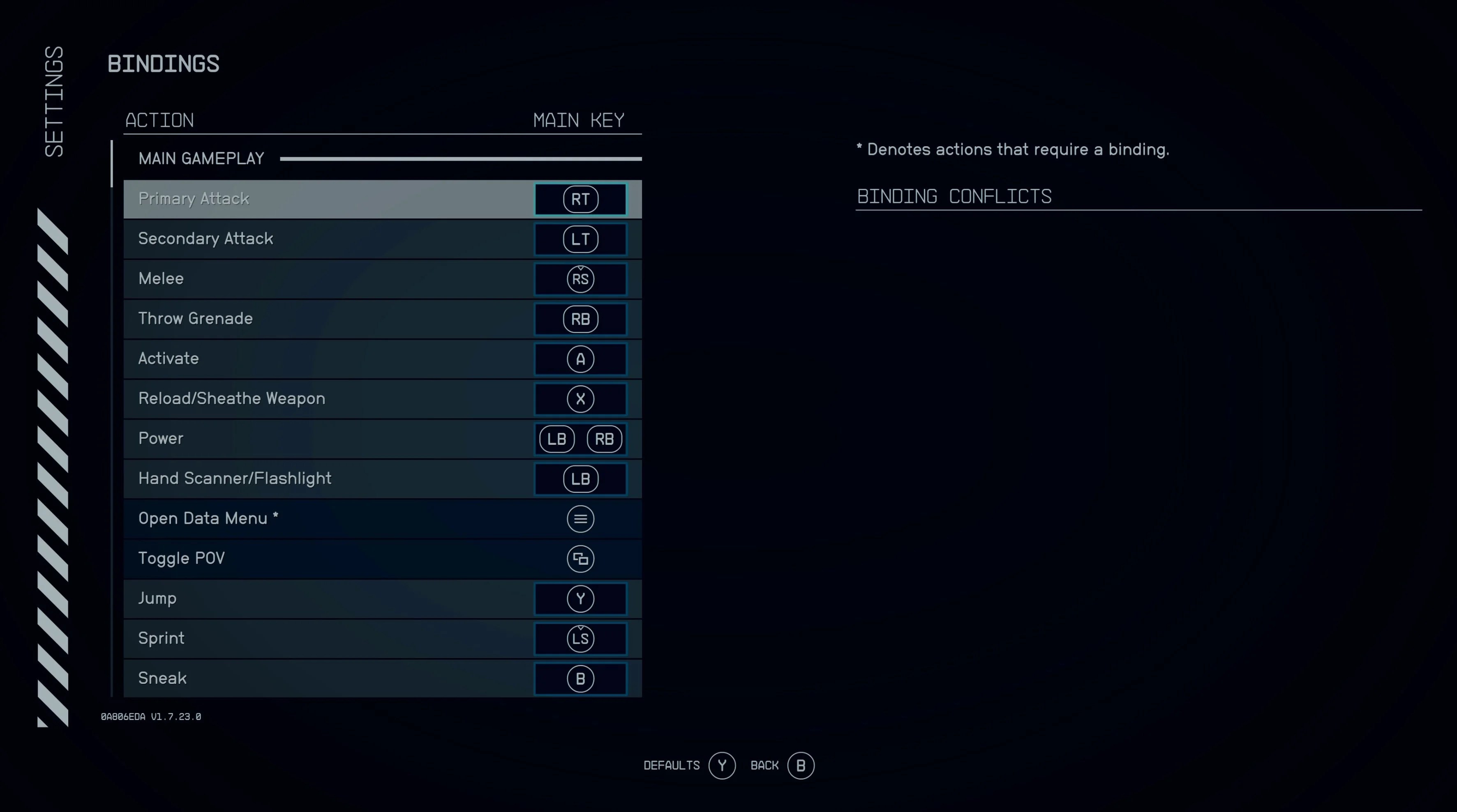 Controls Starfield Guide IGN