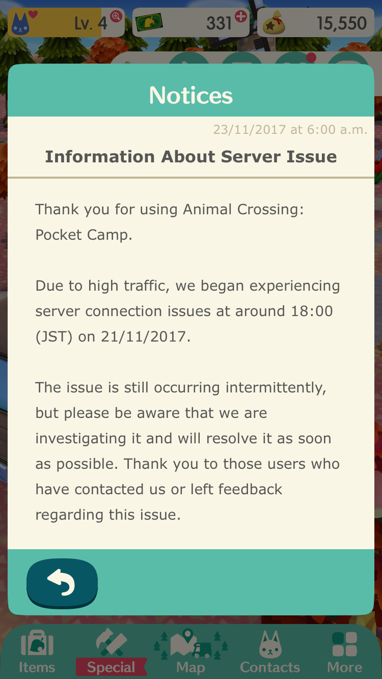 Nintendo Apologises for Animal Crossing Server Problems IGN