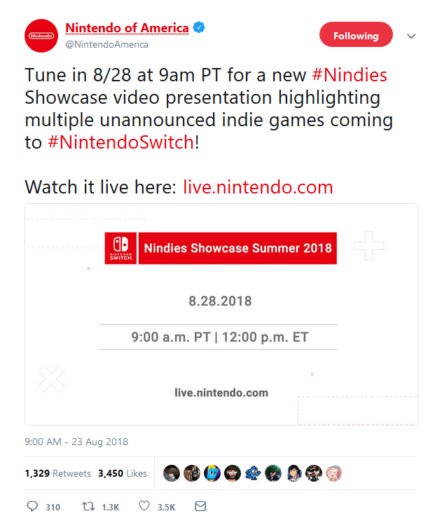 Nintendo Switch Nindies Showcase Announced for Next Week IGN