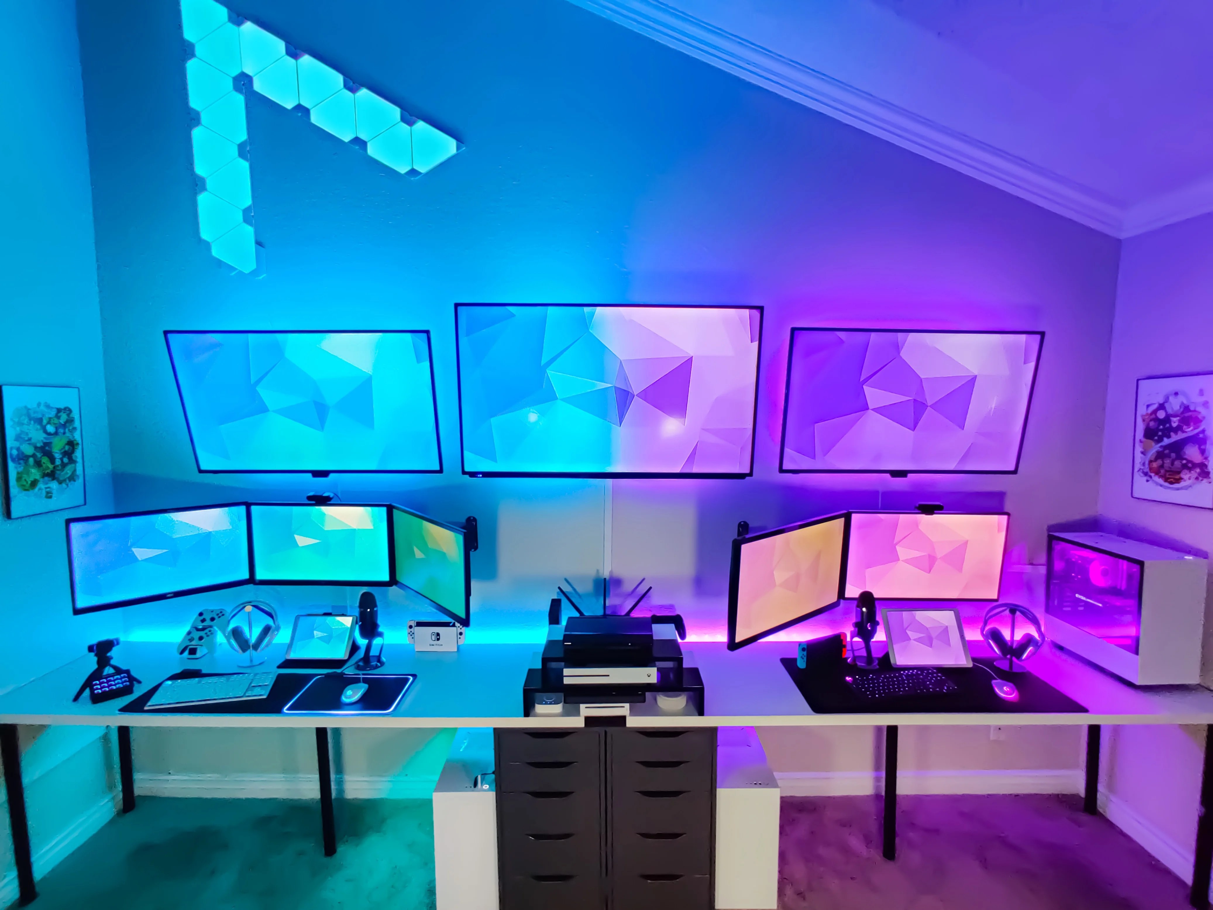 Blue And Purple Gaming Setup Marketplace discover the latest community