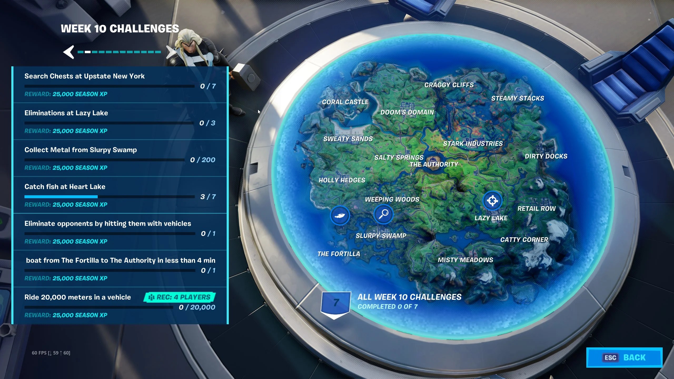 Fortnite Week 10 Challenges Where to Find Heart Lake, Upstate New York