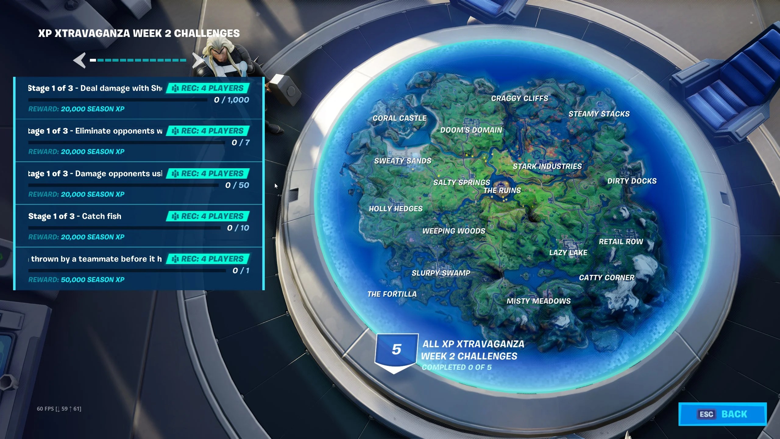 Fortnite Week 2 XP Xtravanganza Challenges How to Get a Pro Fishing Rod