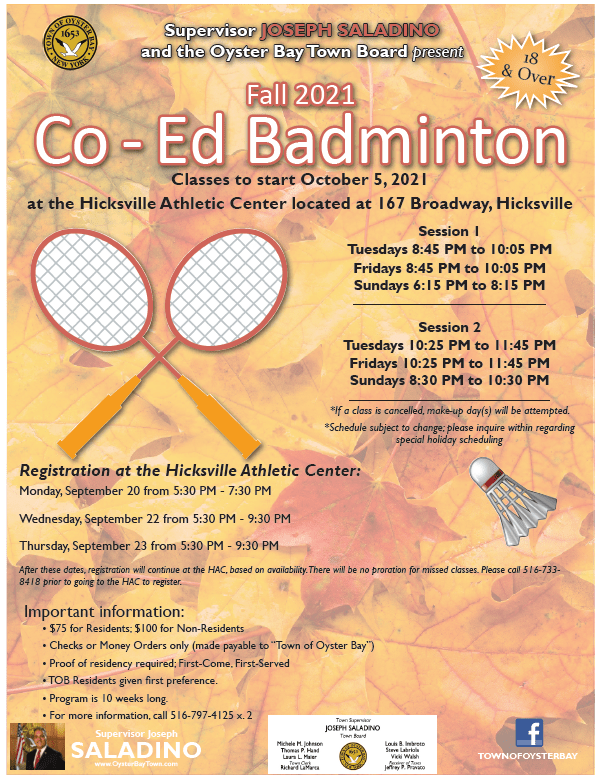 Hicksville Athletic Center Town of Oyster Bay