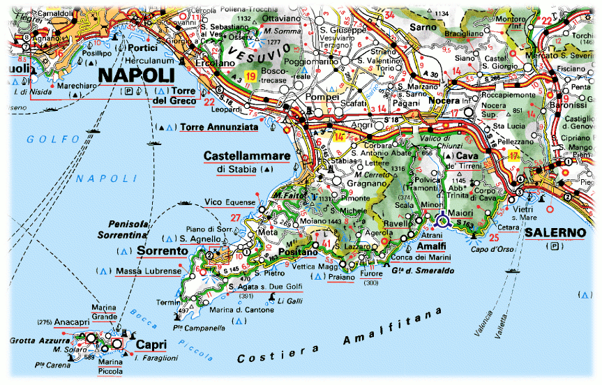 Amalfi Coast Google My Maps