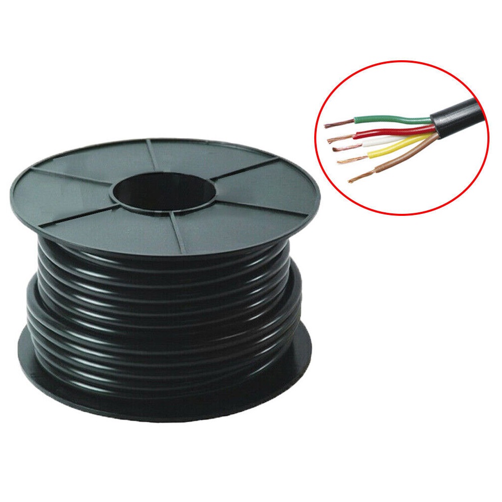 30m x 5 Core Wire Cable Trailer Cable automotive Boat Caravan Truck