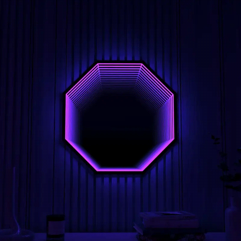 3D Octagon Infinity Mirror Light Ozarké