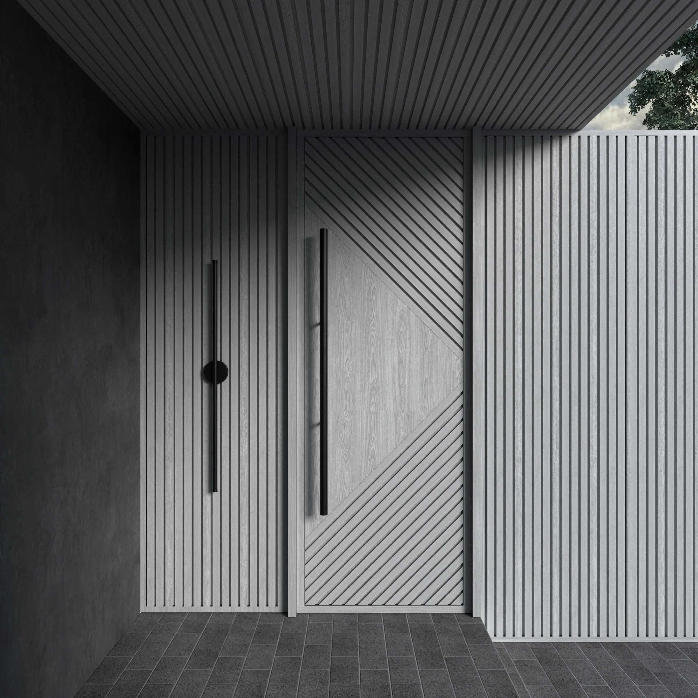 Outdoor Composite Wood Effect Wall Slats Ozarké