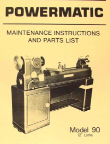 General Model 260 12" Variable Speed Wood Lathe Operating & Parts