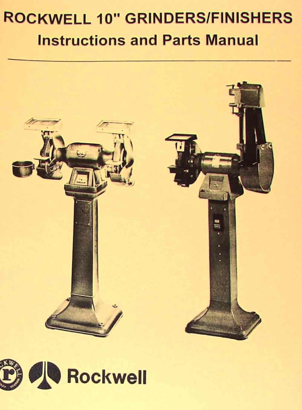 DELTA/ROCKWELL/MILWAUKEE 6" Belt Sanders Instructions & Parts Manual