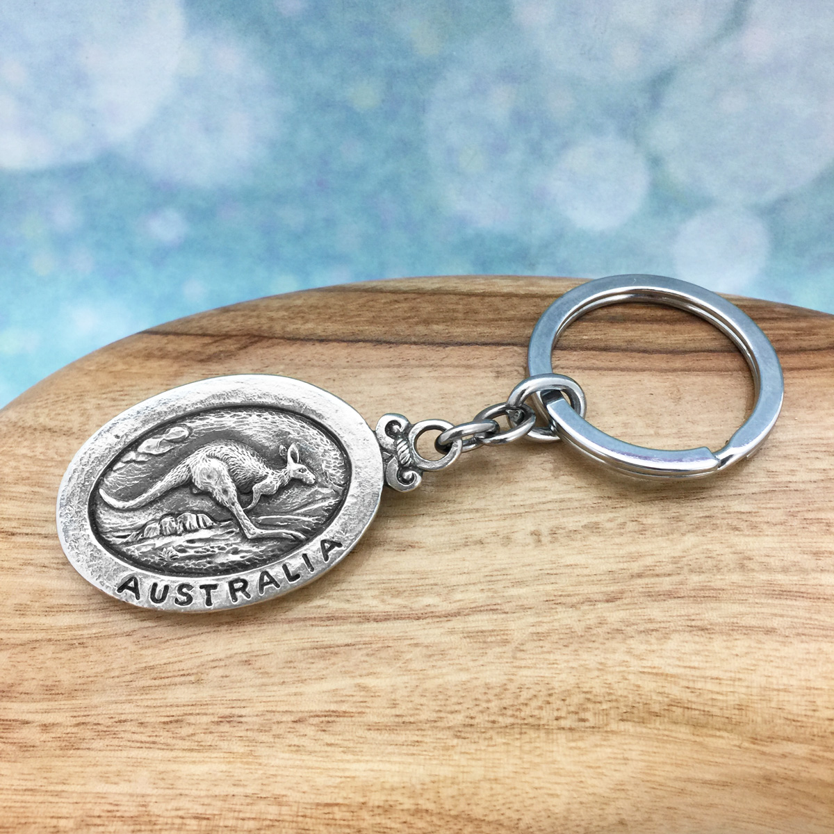 Kangaroo Australia Souvenir Keyring Premium Australian Made Gift by Oz