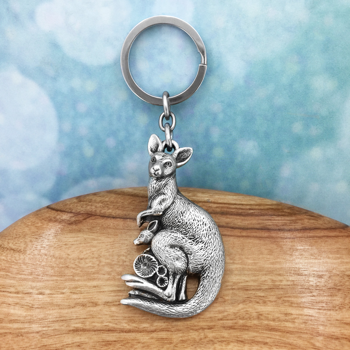 Kangaroo Australian Souvenir Keyring Premium Australian Made Gift by Oz