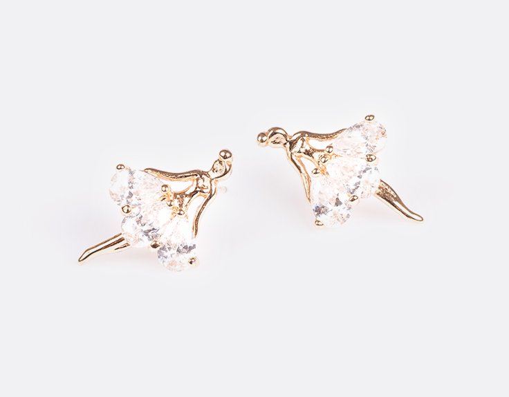 Ballerina Stud Earrings