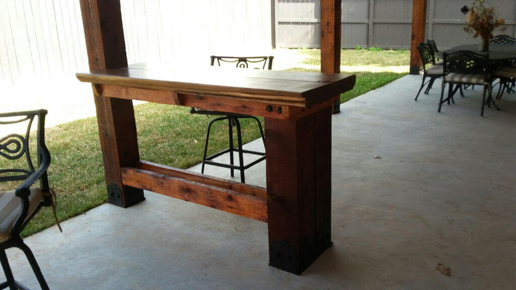 Turn Your Deck Railing into a Bar by Retrofitting Your Wooden Top Rails