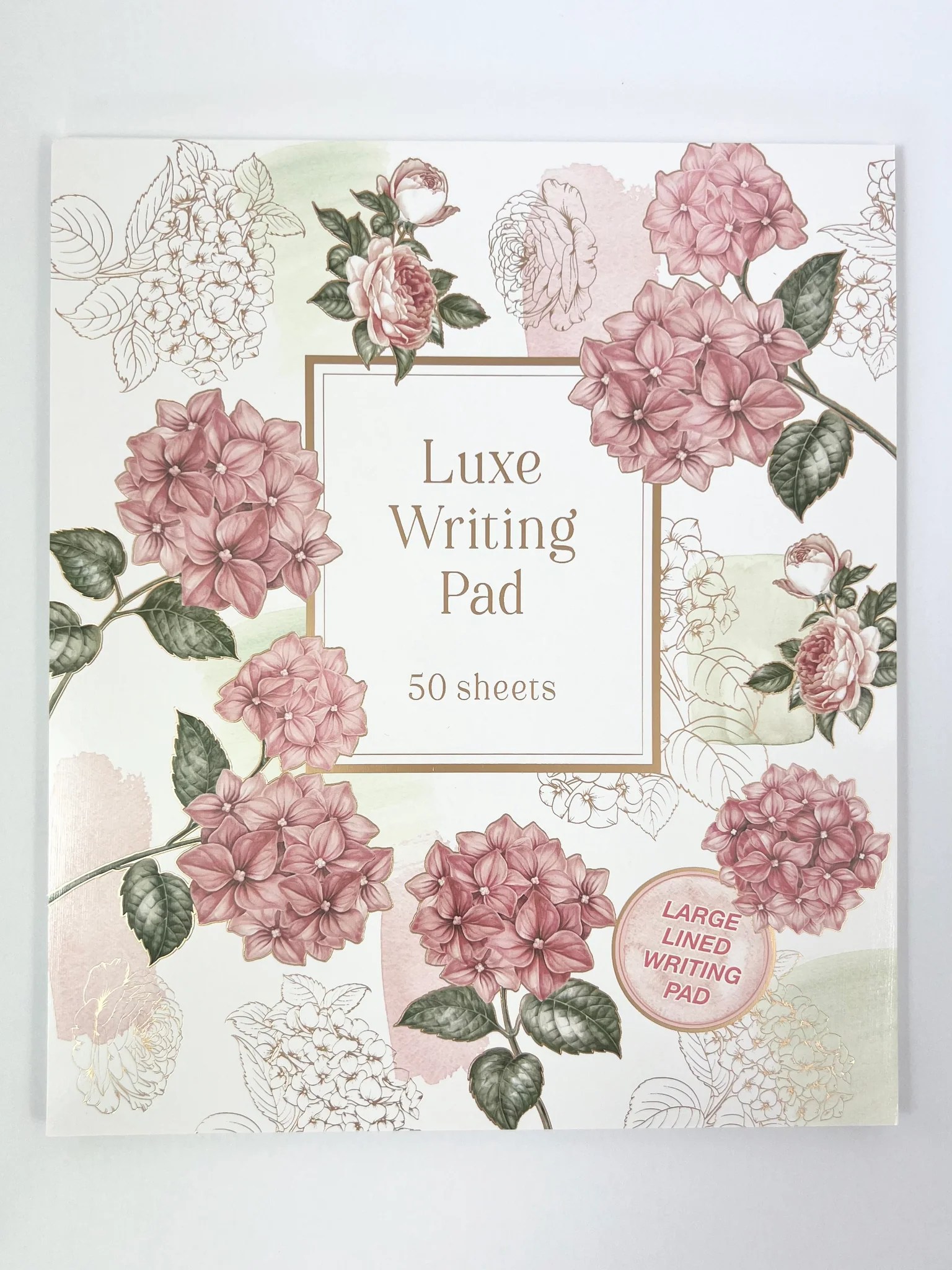 Large Writing Pad Hydrangea Ozcorp Cards & Stationery