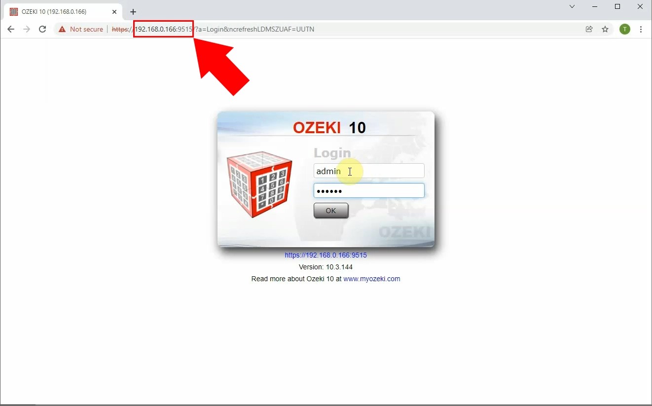 How to login remotely to the sms gateway