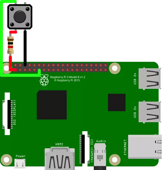 How to setup a button on raspberry pi
