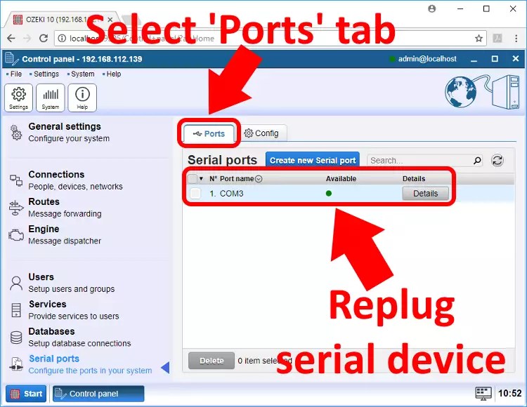 find serial devices windows or linux