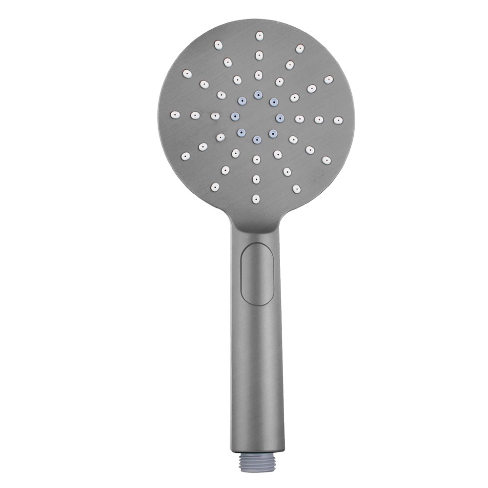 Round Brushed Nickel ABS 3 Function Handheld Shower Ozinn