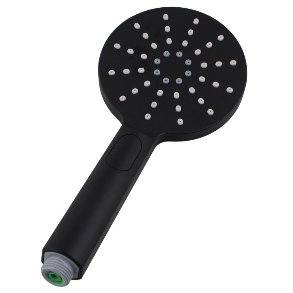 Round Black ABS 3 Function Handheld Shower Only Ozinn