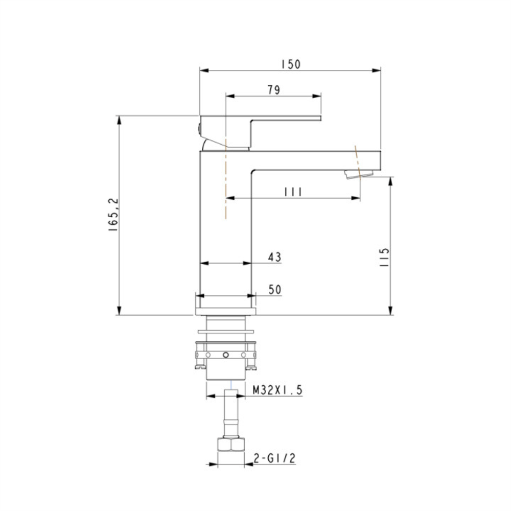 BLAZE Black Basin Mixer Tap Ozinn