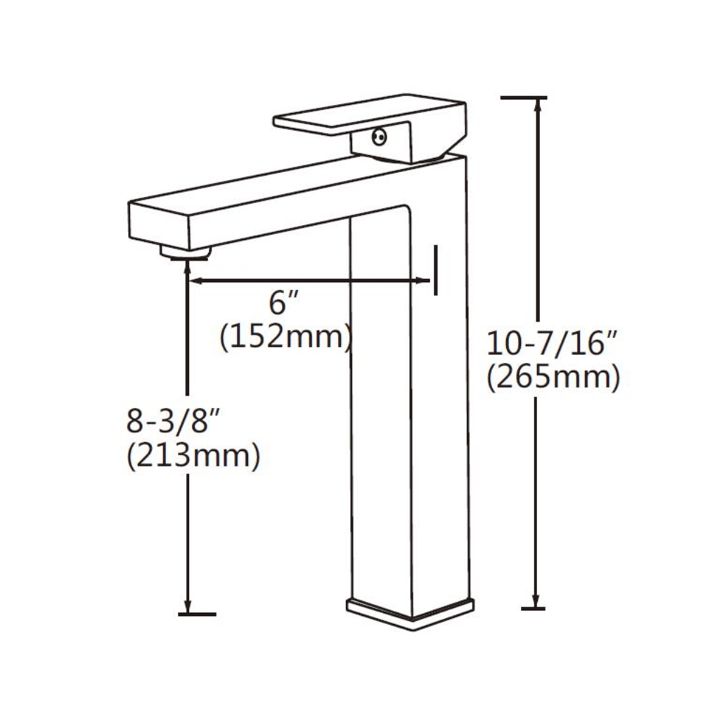 BLAZE Black Tall Basin Mixer Ozinn