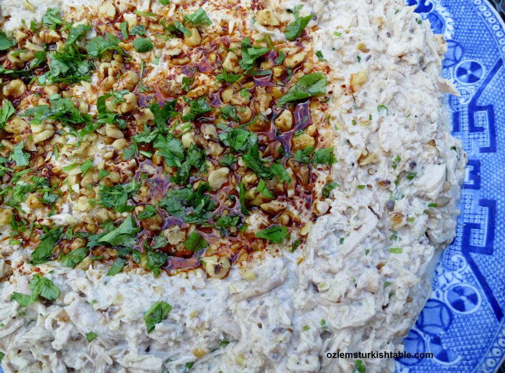 Cerkez Tavugu Circassian chicken with walnut sauce Ozlem's Turkish