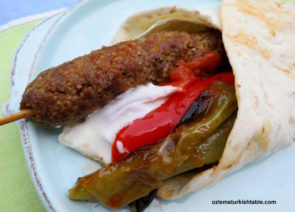 Simit Kebabi; Ground Meat and Bulgur Kebabs, Gaziantep Style Ozlem's