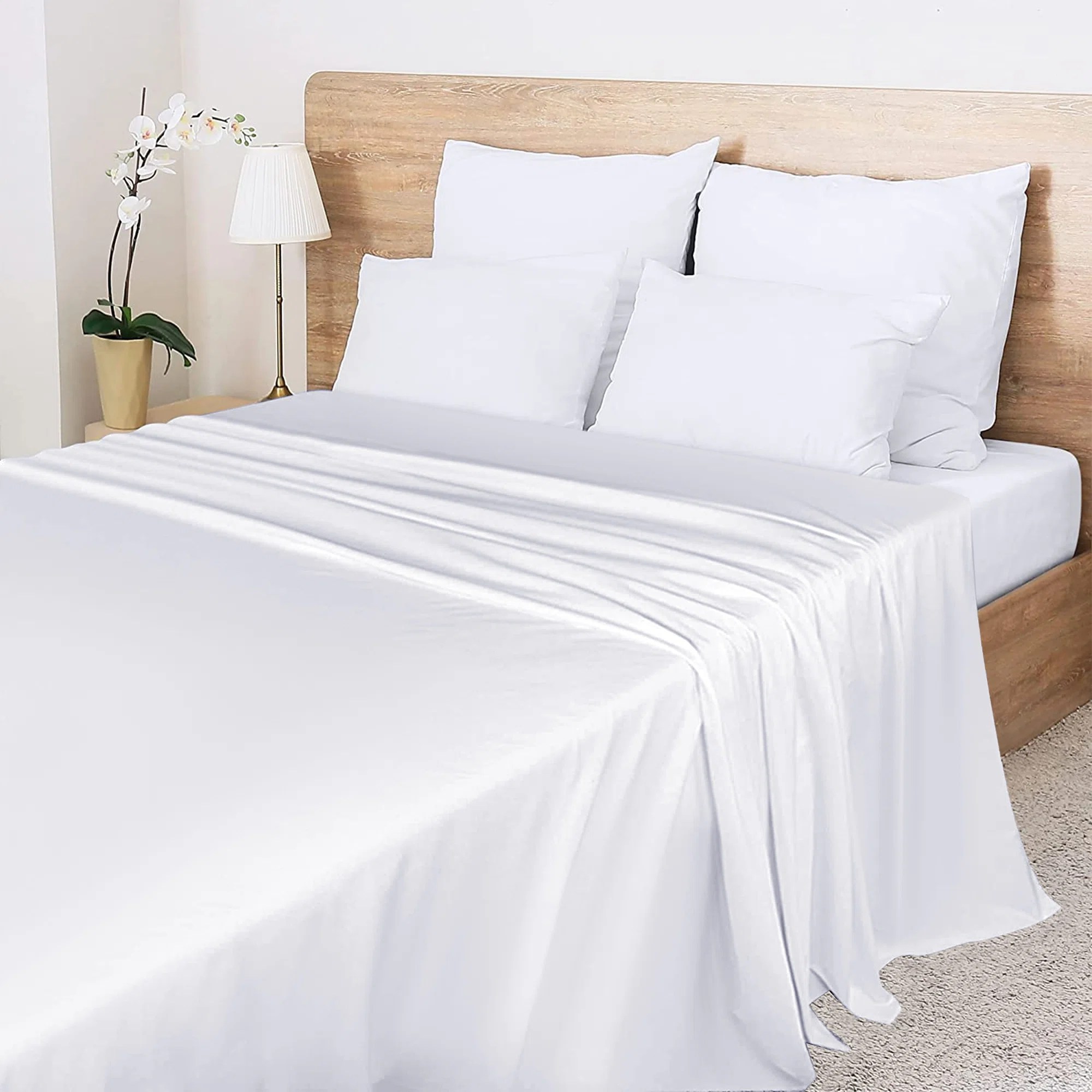 Flat Sheet Brushed Cotton Ozlo Linen