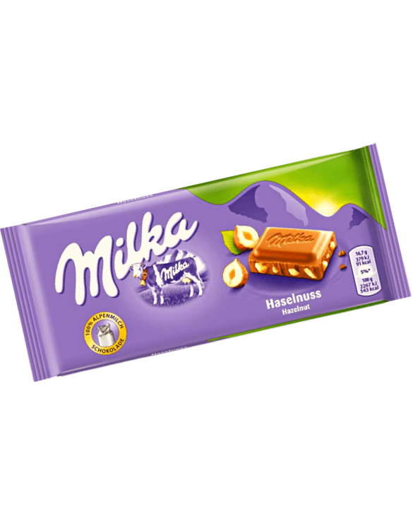 Chocolat 100gr MILKA Chocolat Noisettes ‘Hazelnut’ 100 gr * 22 pcs