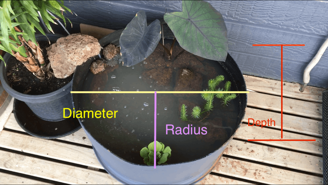 How to calculate pond area & volume Ozponds