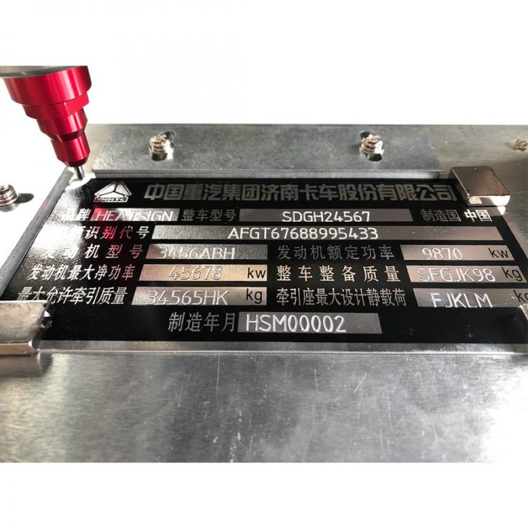 Metal Tag Engraving Machine For Engrave Metal Tags Such As Stainless
