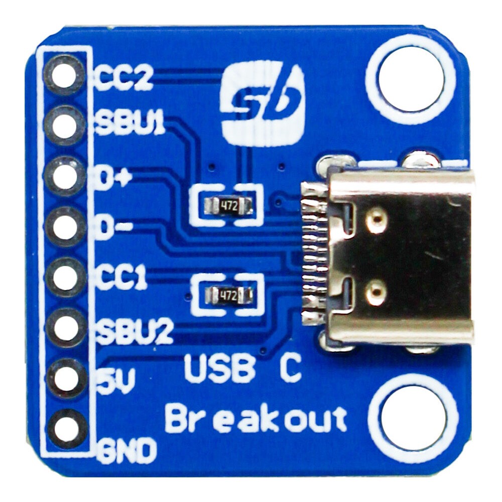 USB Type C Breakout Female Socket Type C Connector 24 Pins Breakout PCB