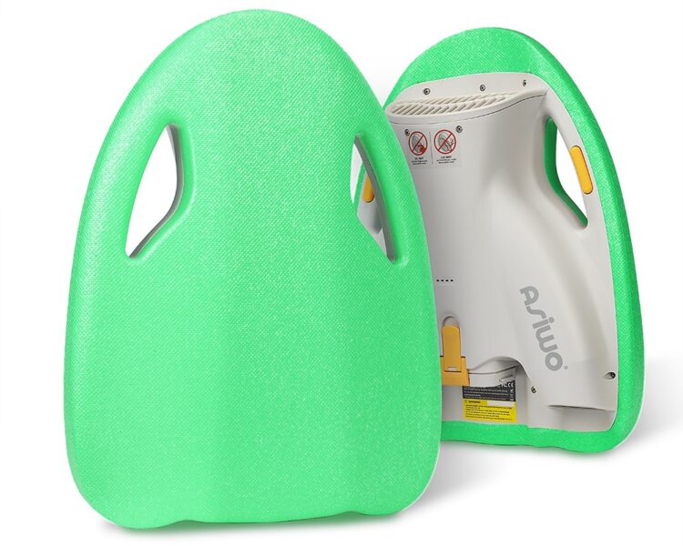 ASIWO MAKO Electric Kickboard for Swimming and Training Green Oz
