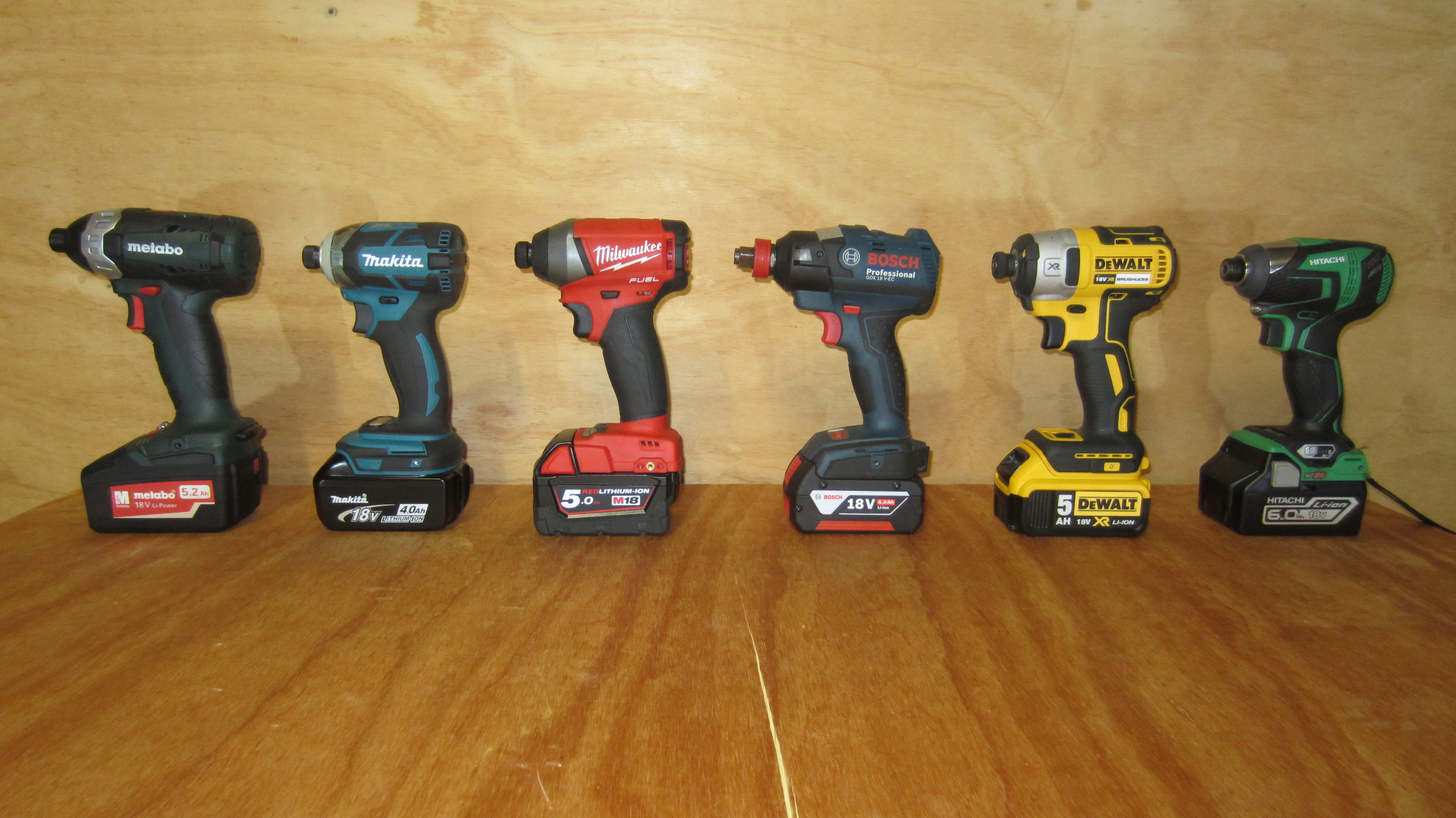 18V Brushless Impact Driver Shootout Makita, Milwaukee, Dewalt, Bosch