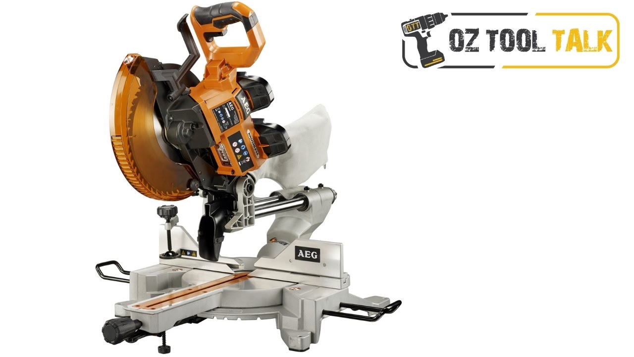 AEG Brushless 254mm Dual 18V Mitre Saw 10inch Sliding Compound Oz