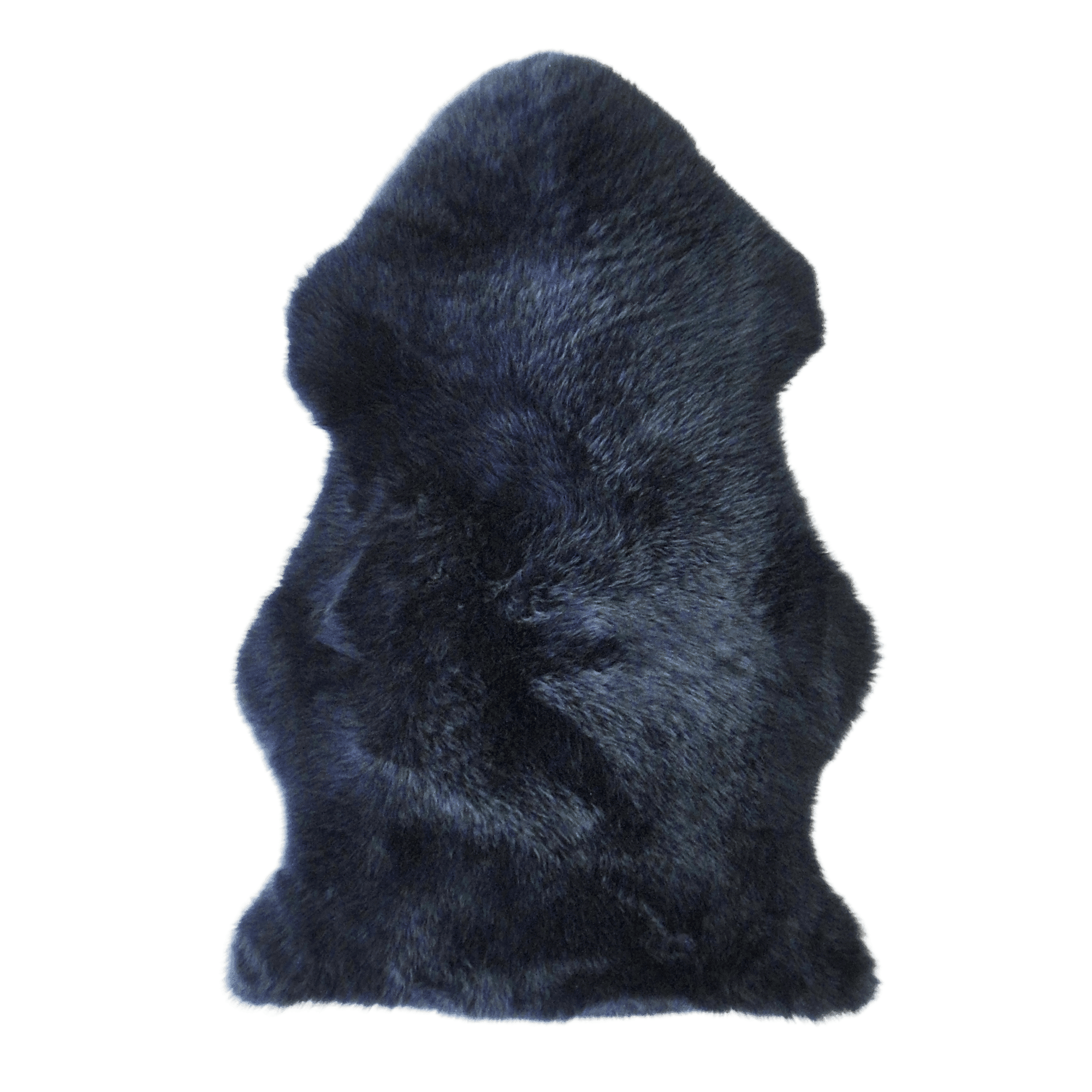Dark Navy Longwool Sheepskin Huge Dark Navy Sheepskin 1