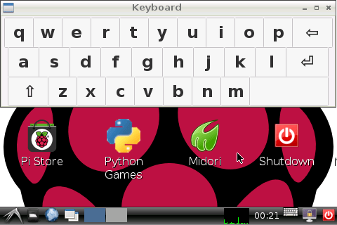 Virtual Keyboard for the Raspberry Pi | ozzmaker.com