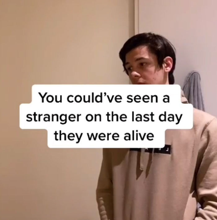 Bloke’s random deep shower thoughts are strangely poignant